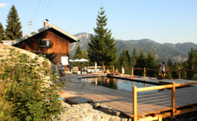 Baden auf der Alm