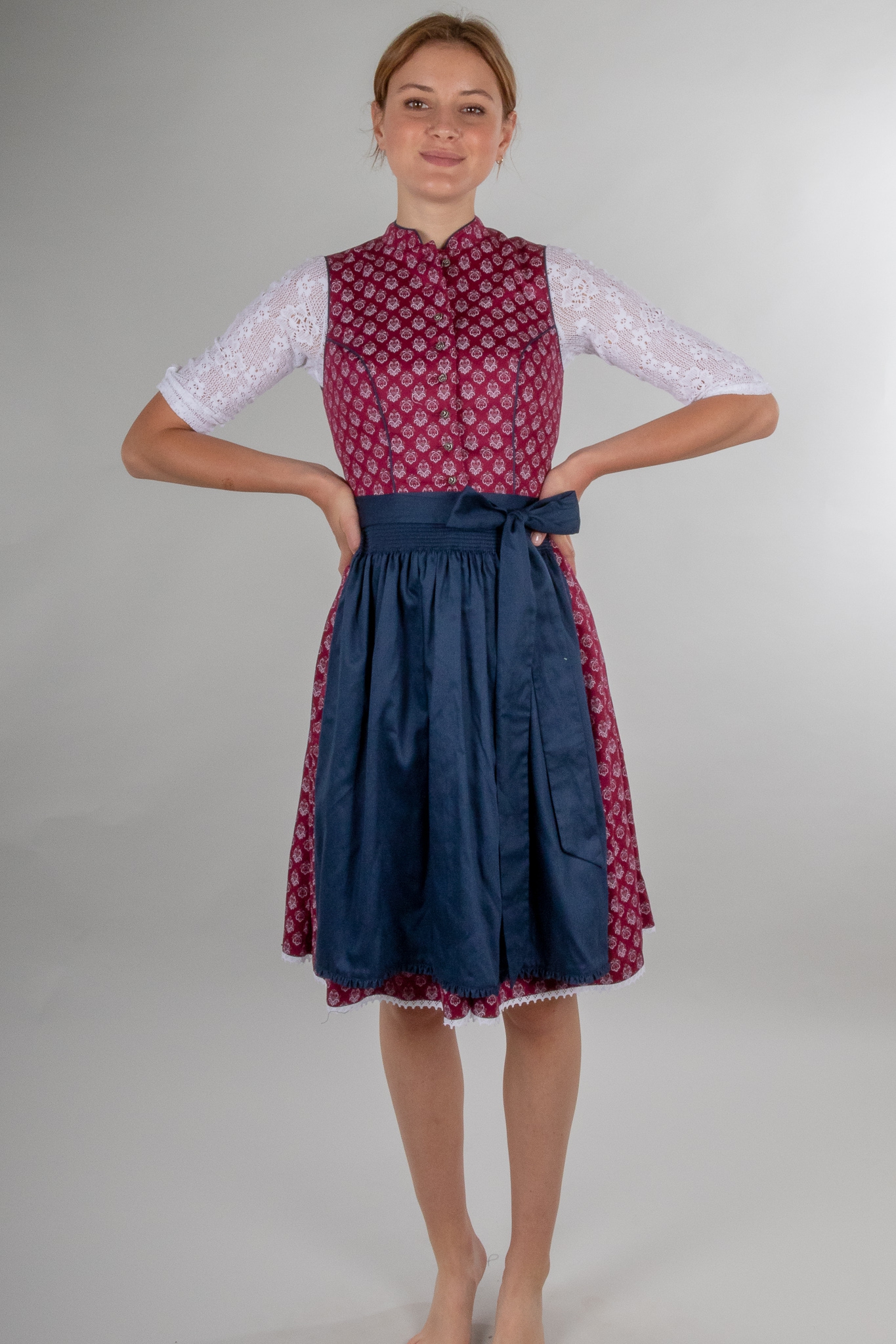 Damen-Dirndl Alpenfee Kathi beere