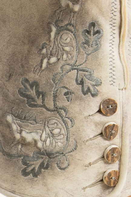 Lederhose Lustenau baileys/grau