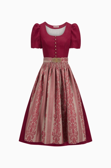 Ärmeldirndl Margret K1047 mohnrot