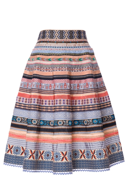Trachtenrock Original Ribbon Skirt coral reef