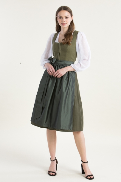 Dirndl Adri aus Leinen olive
