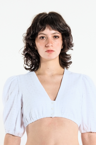 Dirndlbluse Rosalie weiß