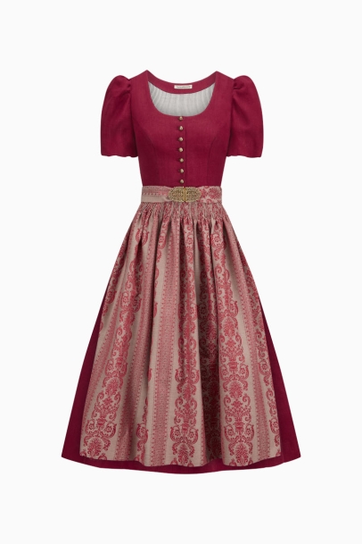 Ärmeldirndl Margret K1047 mohnrot