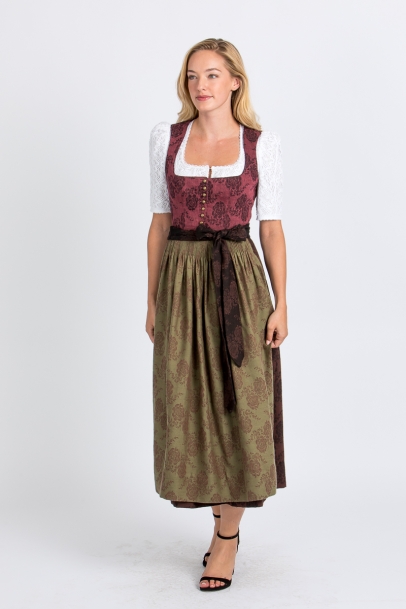 Dirndl Monika K1052-431 faded rose-green