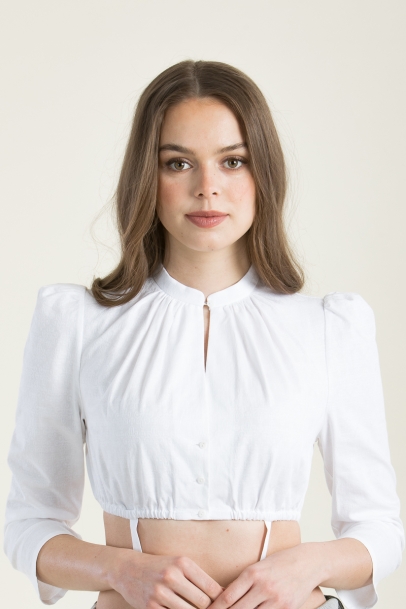 Dirndlbluse Hochgeschlossen Done A005049-125 eierschale