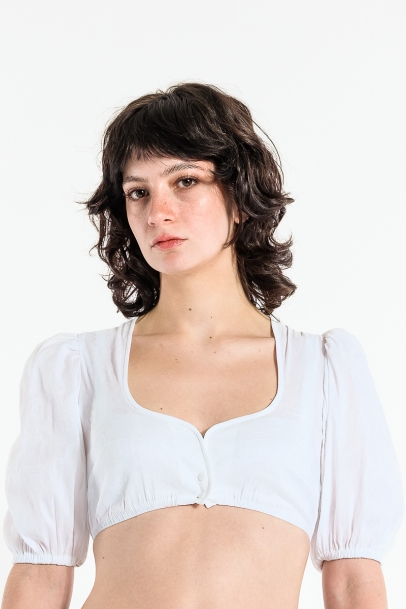 Dirndlbluse Ida weiß