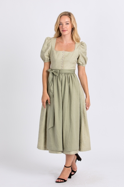Ärmeldirndl Rosavelle pistazie