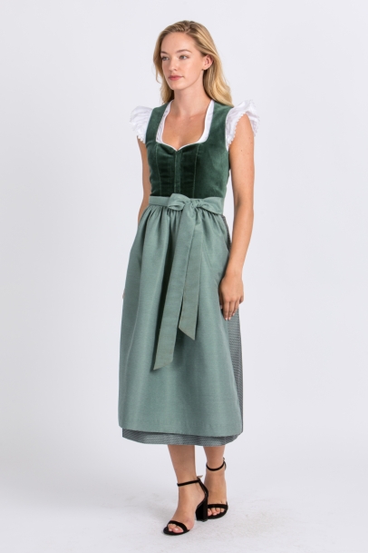 Samtdirndl Christl grün (80cm)