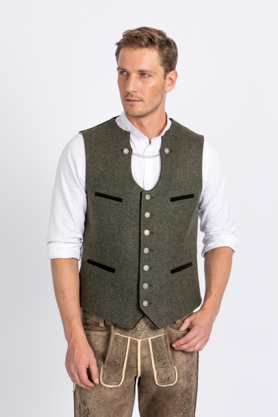 Miesbacher Trachtenweste Xare oliv
