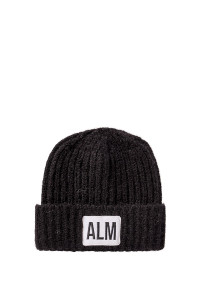 Alpaca Mütze Low schwarz unisex