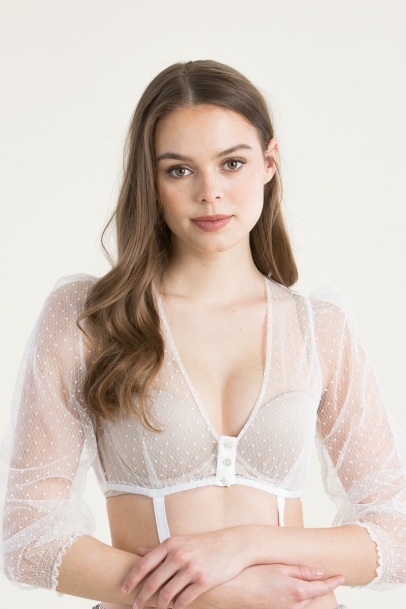 Dirndlbluse Nela mit 7/8 Arm A004987-100 
