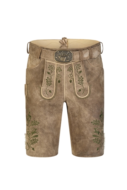 Lederhose Harry patina grün
