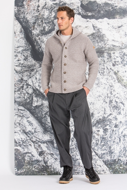 Kapuzenjanker Thomas II Marmor-Trüffel