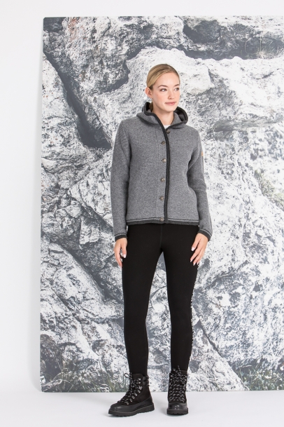 Kapuzenjanker Vera grau/anthra