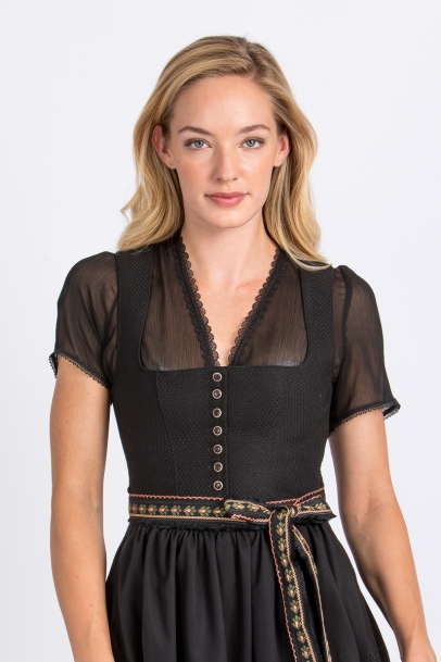 Dirndlbluse Daisi schwarz