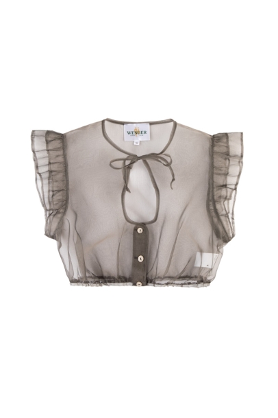 Dirndlbluse mit Flügelarm Christina haselnuss