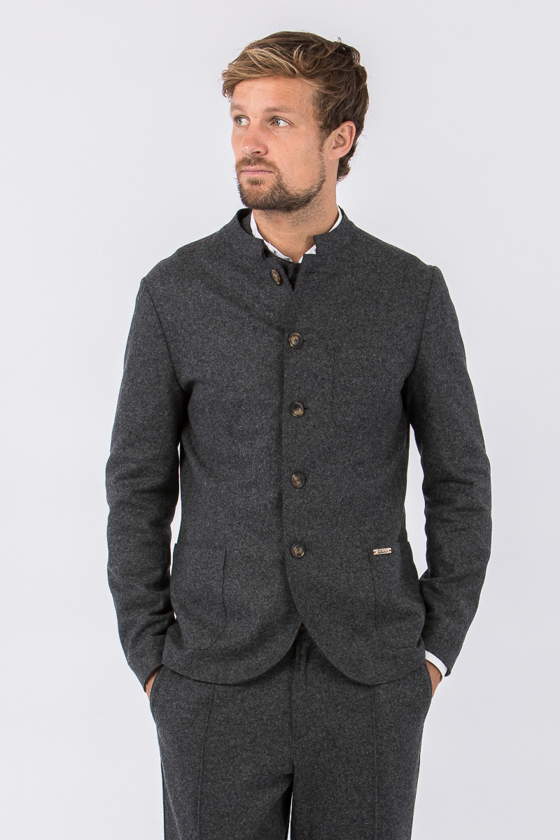 Trachtenjanker Luigi Easywear dunkelgrau