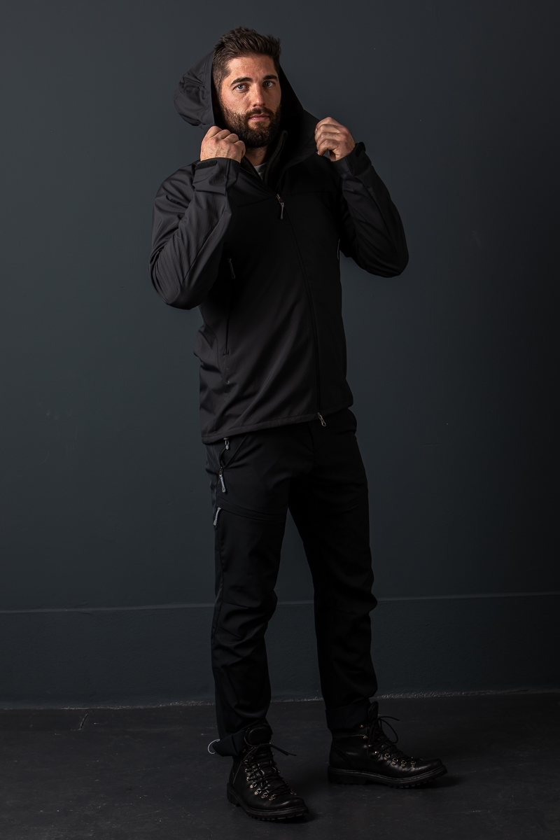Herren Softshell Jacke Pace black