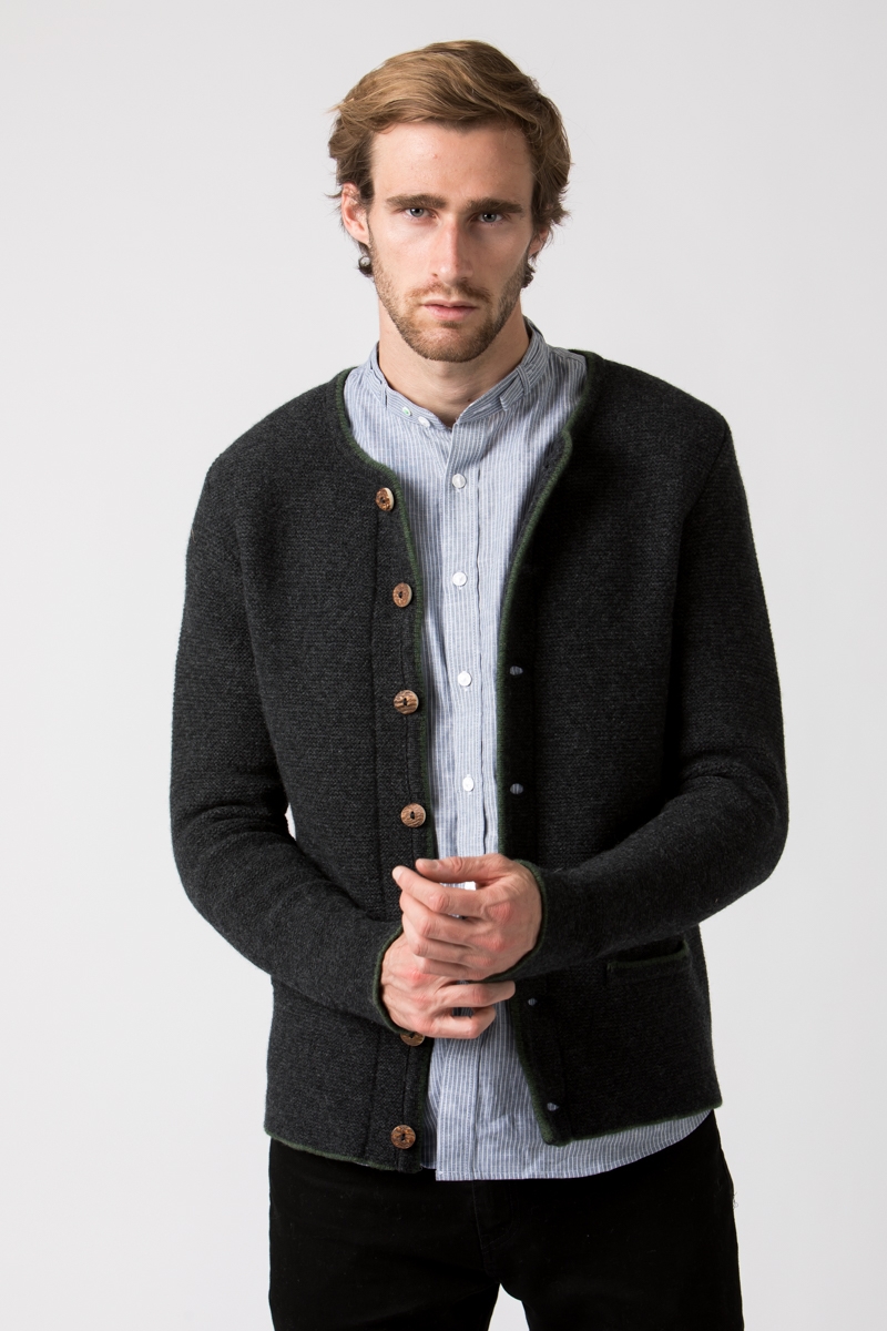 Strickjanker Franz graphit 