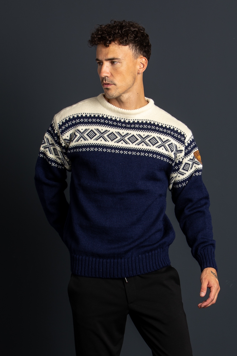 Norweger Pulli Cortina blau