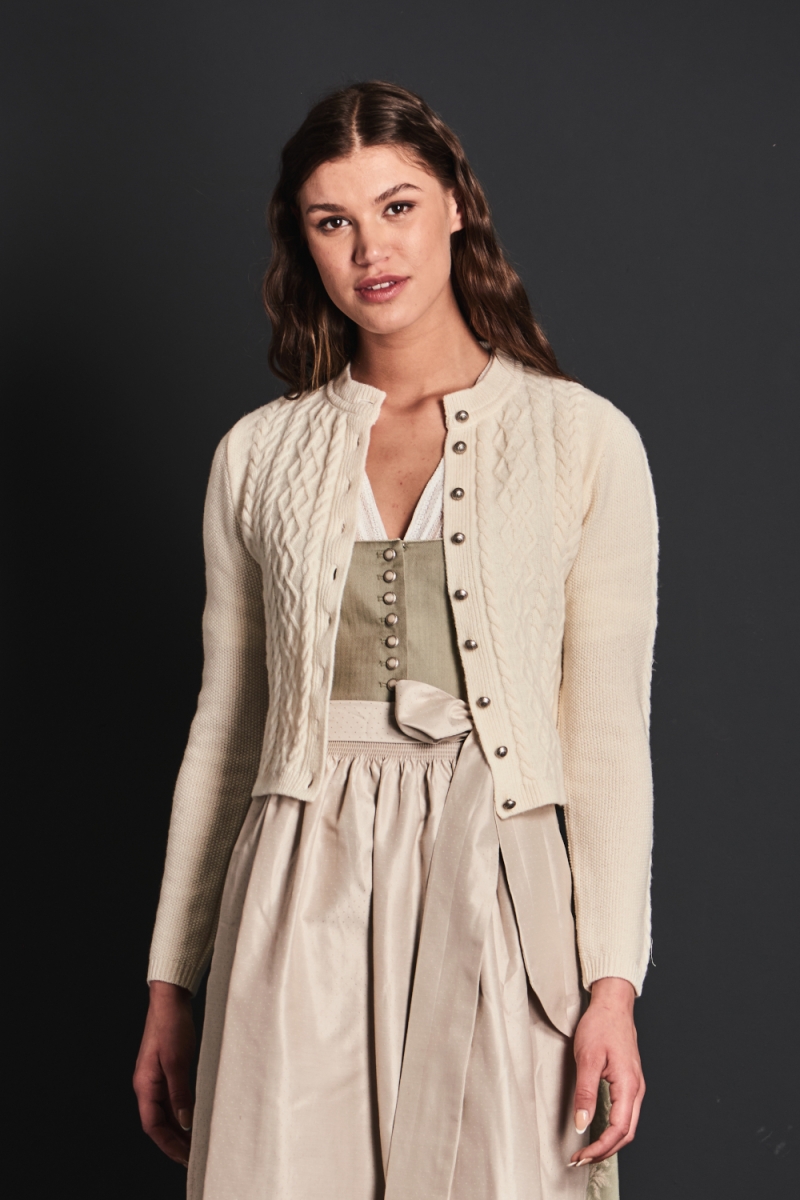 Strickjacke Alissa ivory bei Almliebe!