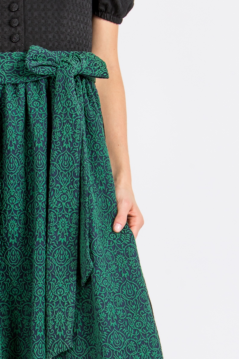 Dirndlschürze Zenzi grün/blau gemustert