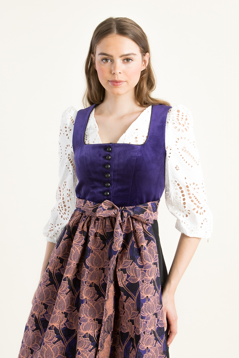 Dirndlbluse Lou mit Puffarm 5760 4455 weiß