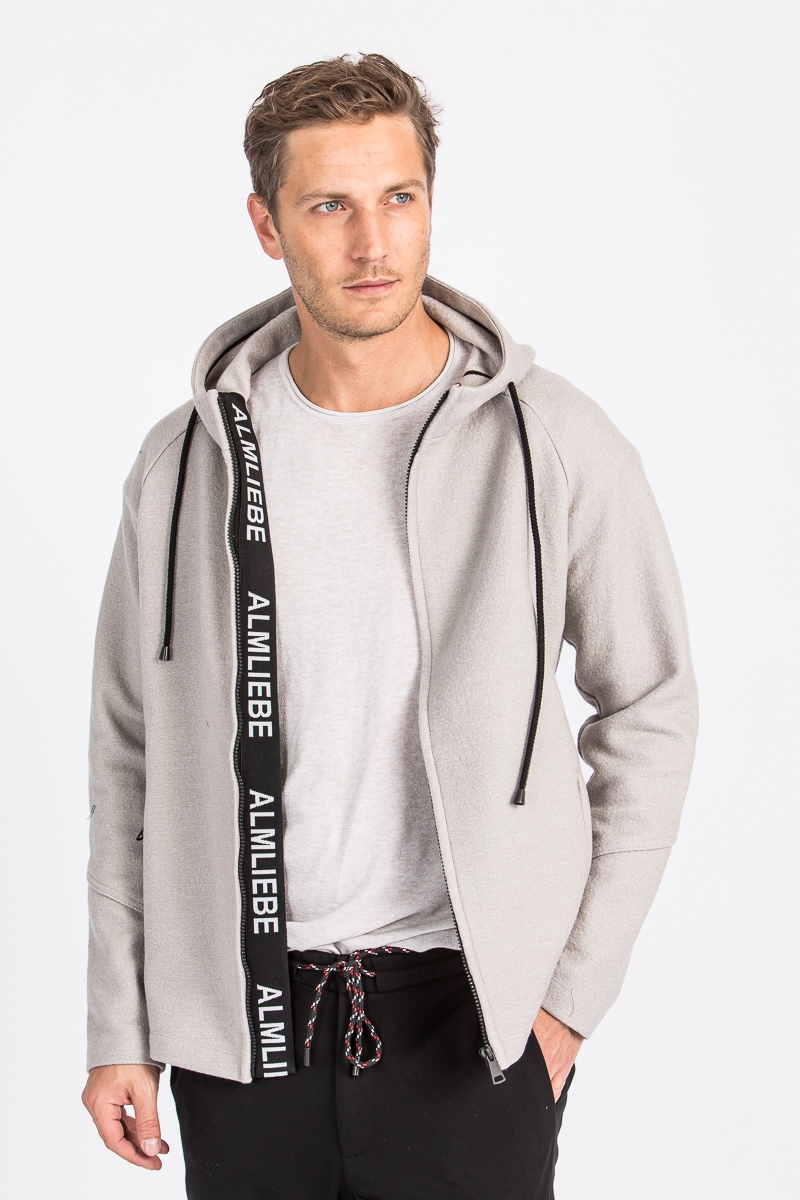 Kapuzenjacke aus Walk Herzogstand