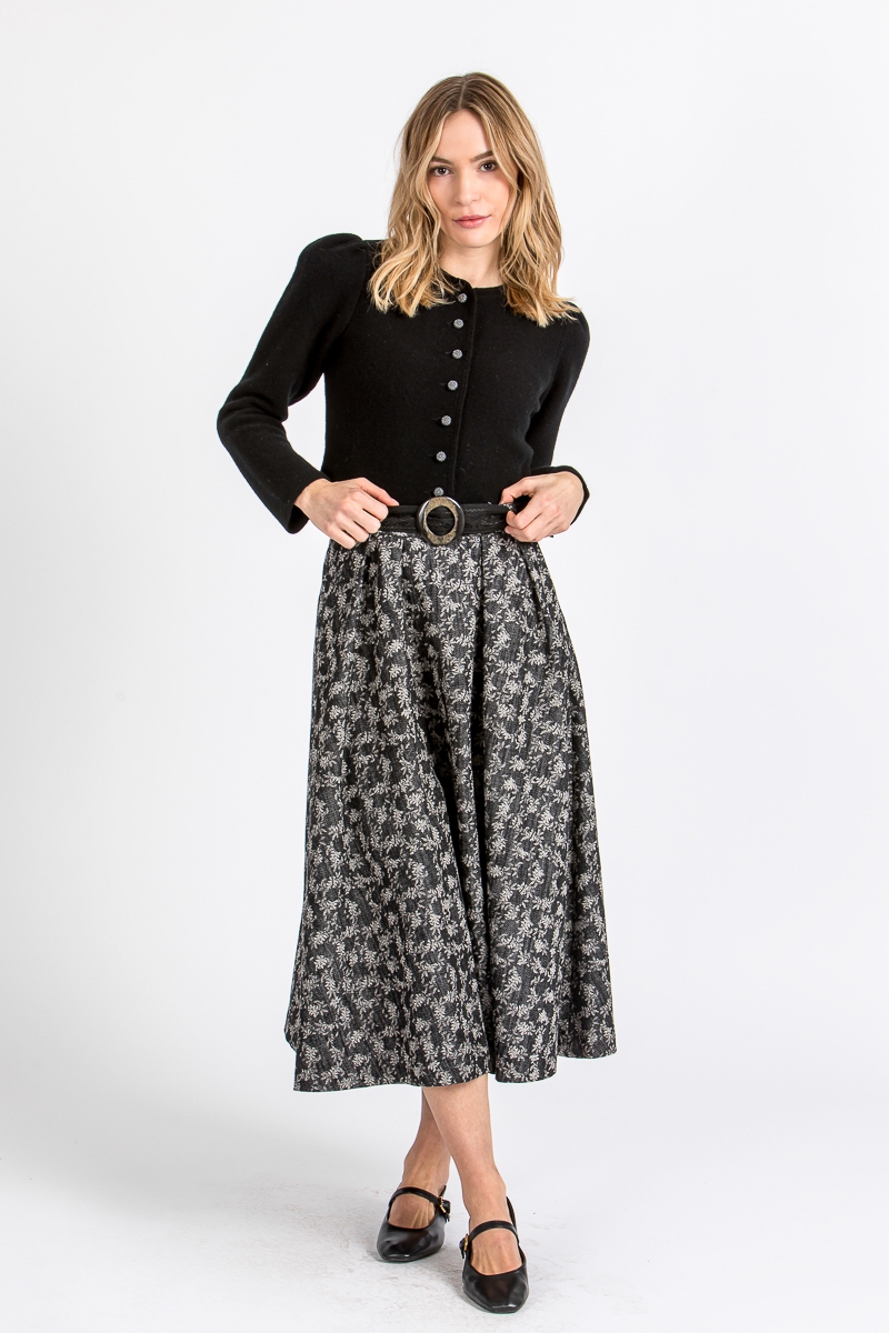 Strickjacke mit Puffarm Rinn schwarz