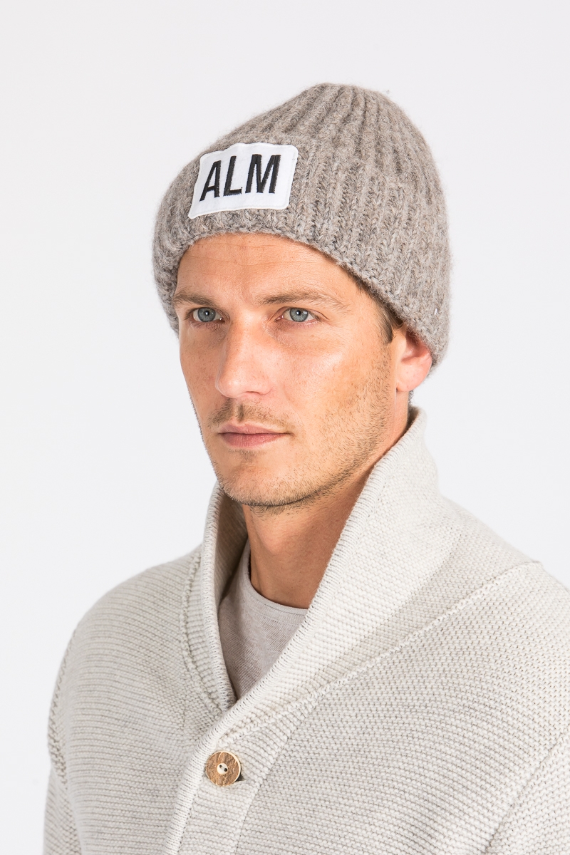 Alpaca Mütze Low taupe unisex