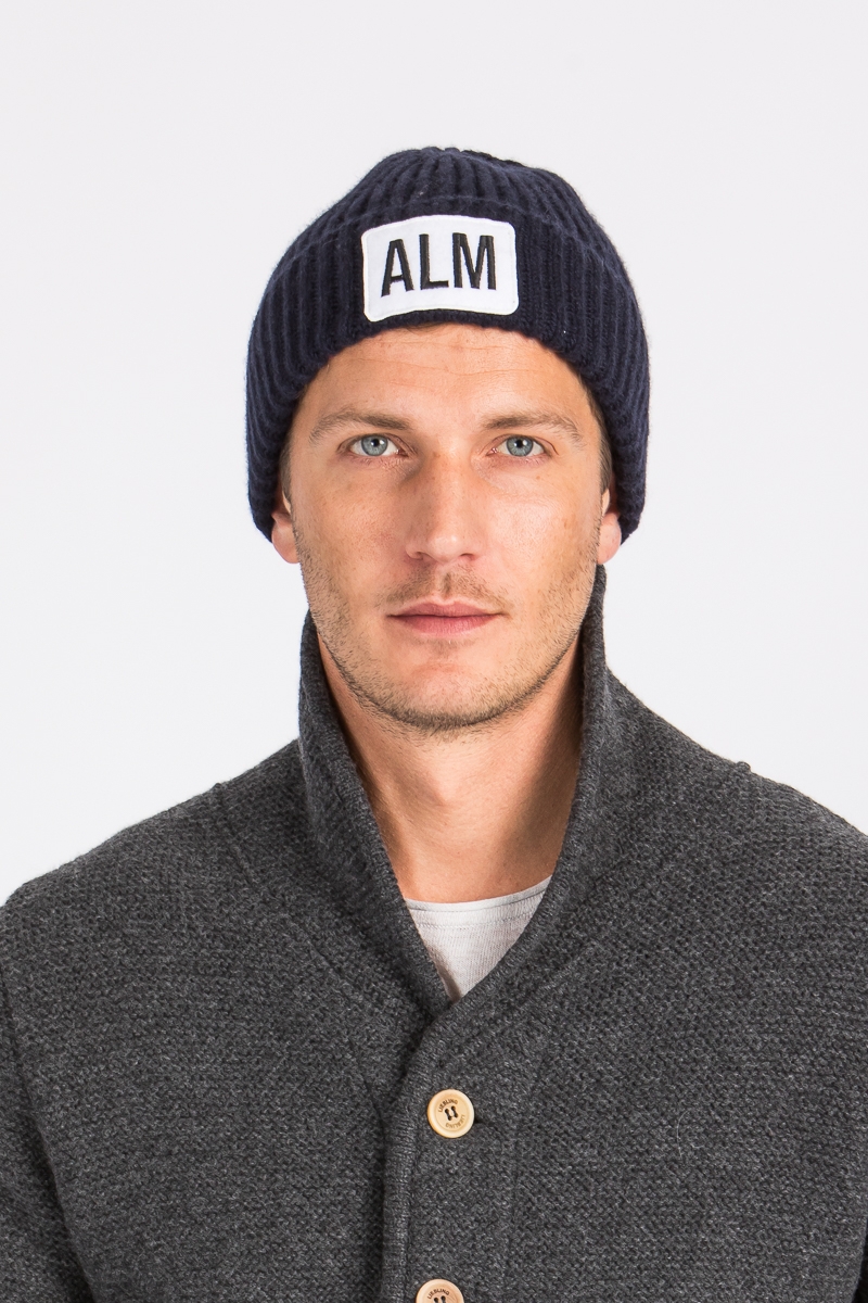 Cashmere Mütze Low navy unisex