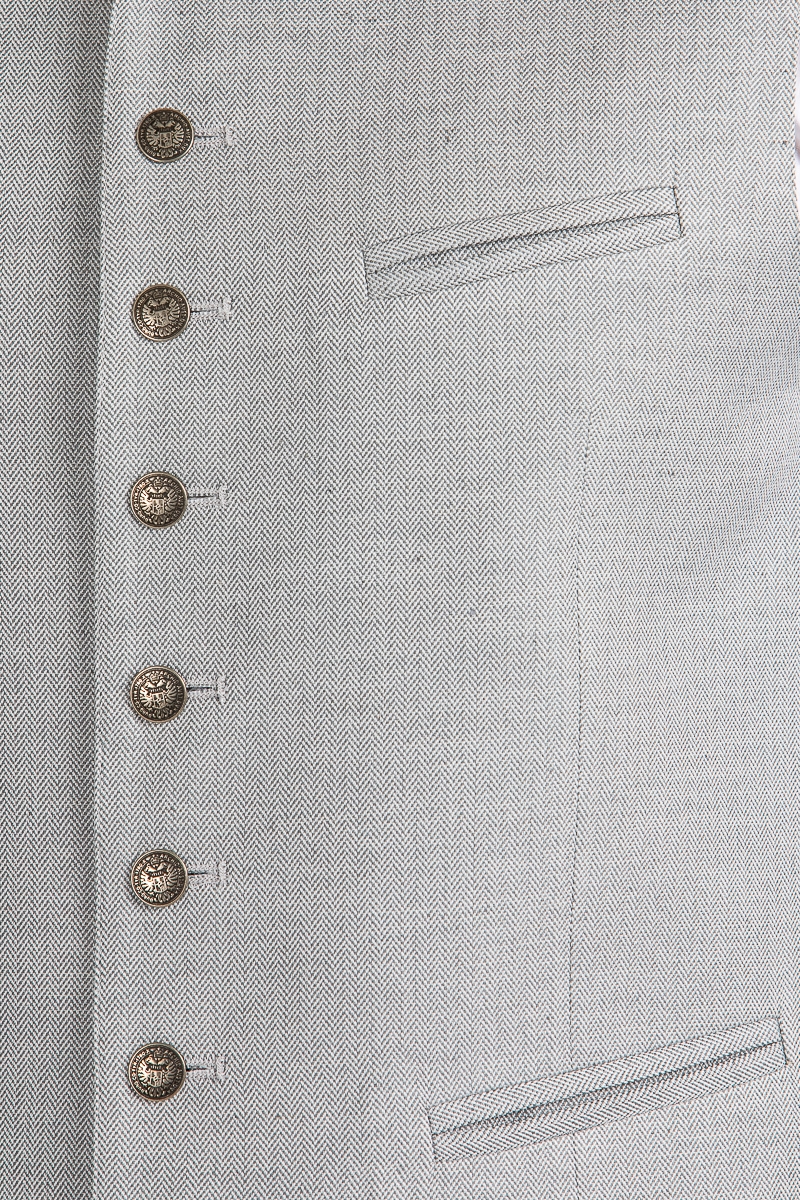 Trachtenweste Sebastian hellgrau