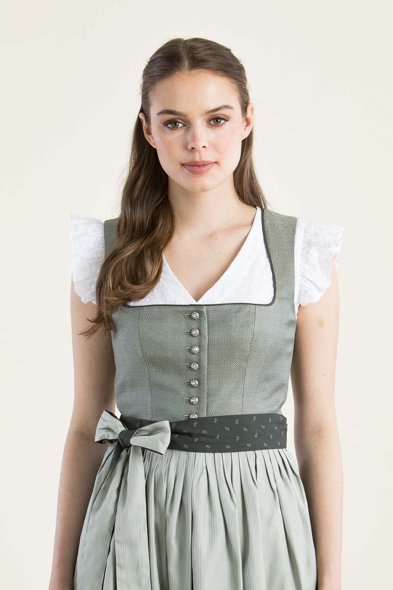 Dirndlbluse Kurzarm 351210-10 weiß
