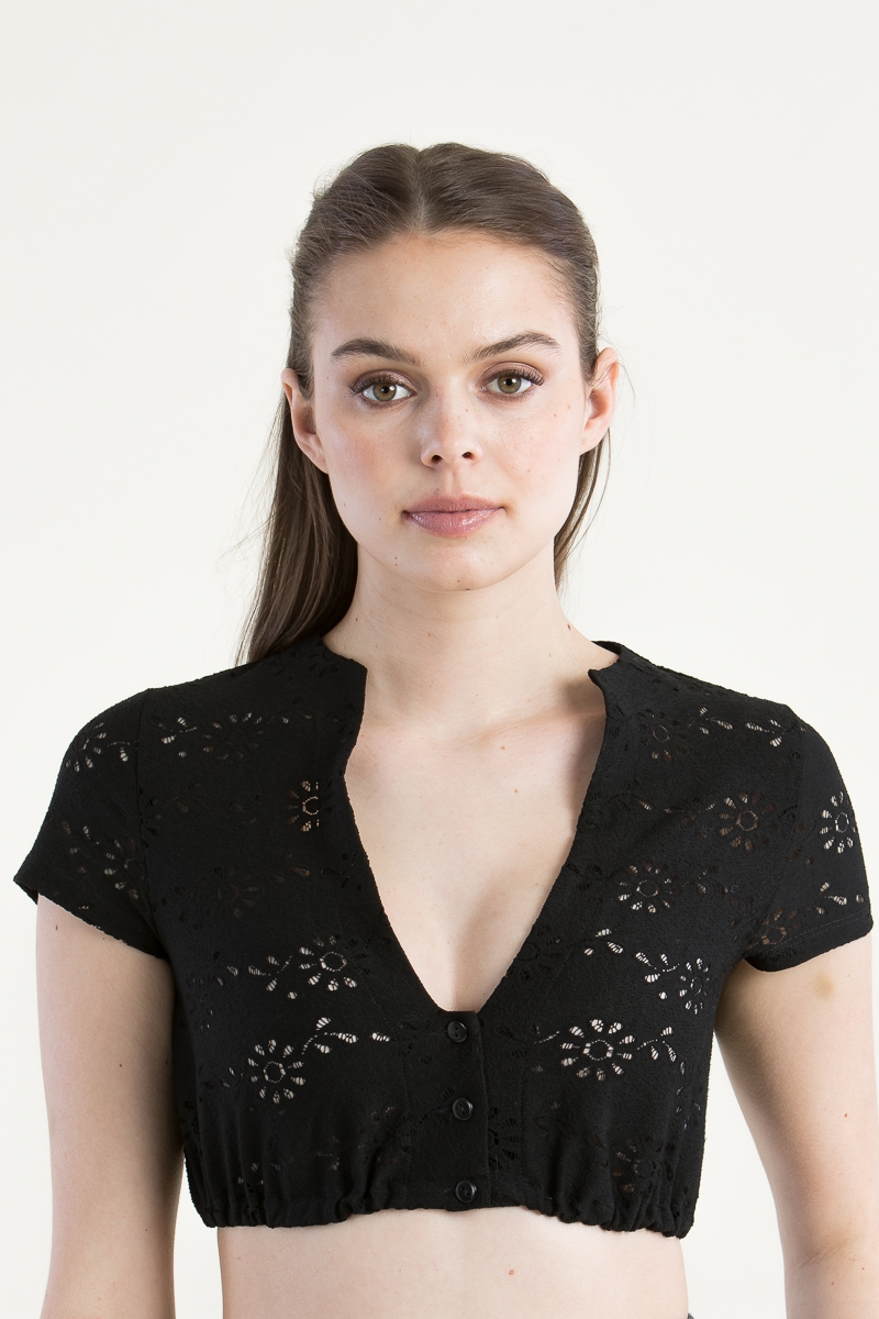 Dirndlbluse 342420-5 schwarz