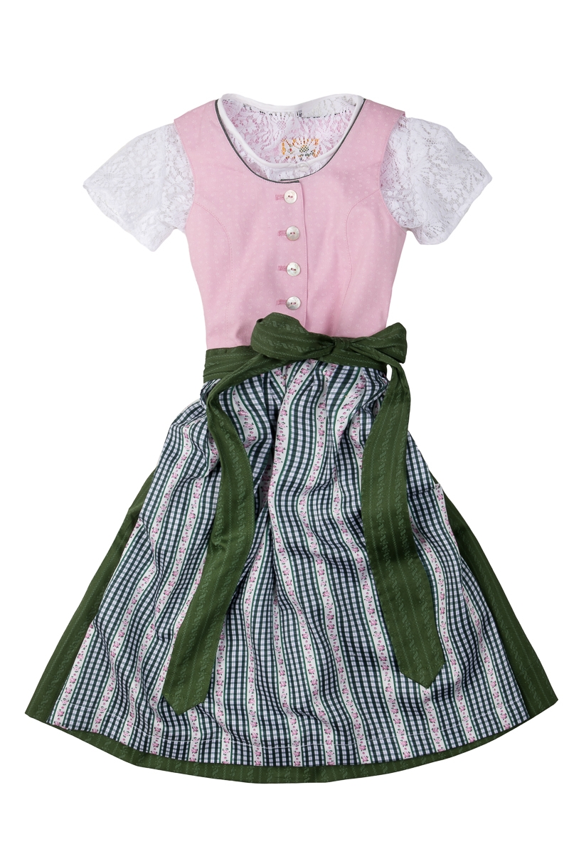 Kinderdirndl inkl. Bluse 53581 rosa