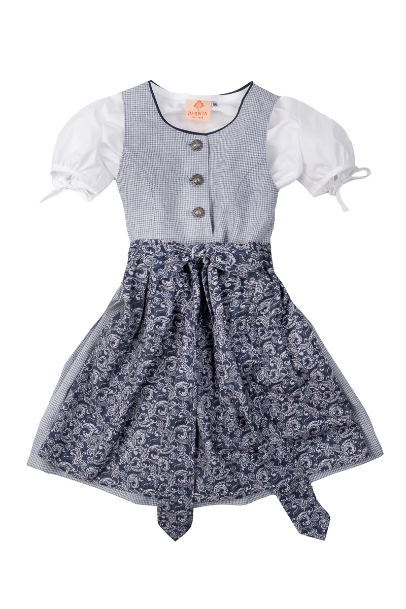 Kinderdirndl inkl. Bluse 542611 blau