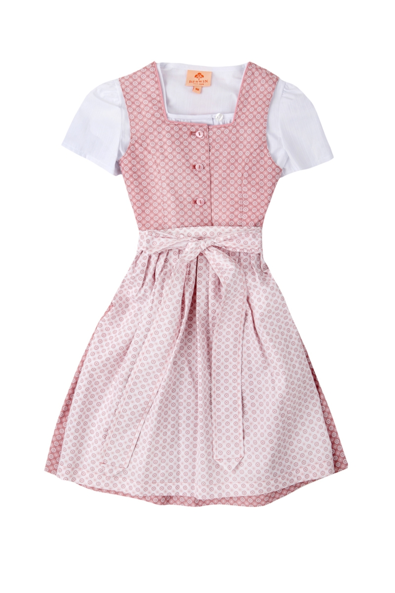 Kinderdirndl mit Bluse 551631-38 altrosa