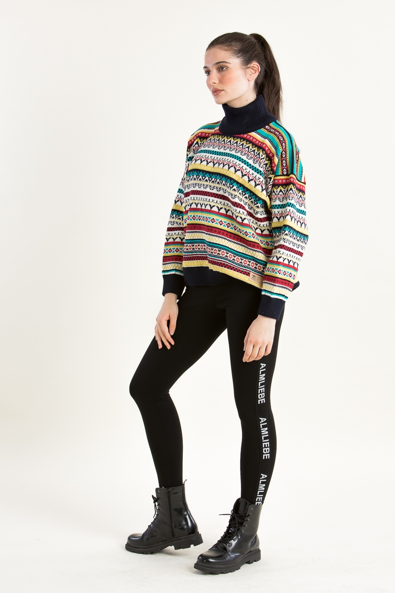 Norweger Pulli Utsira Feminine marine 95961-C00