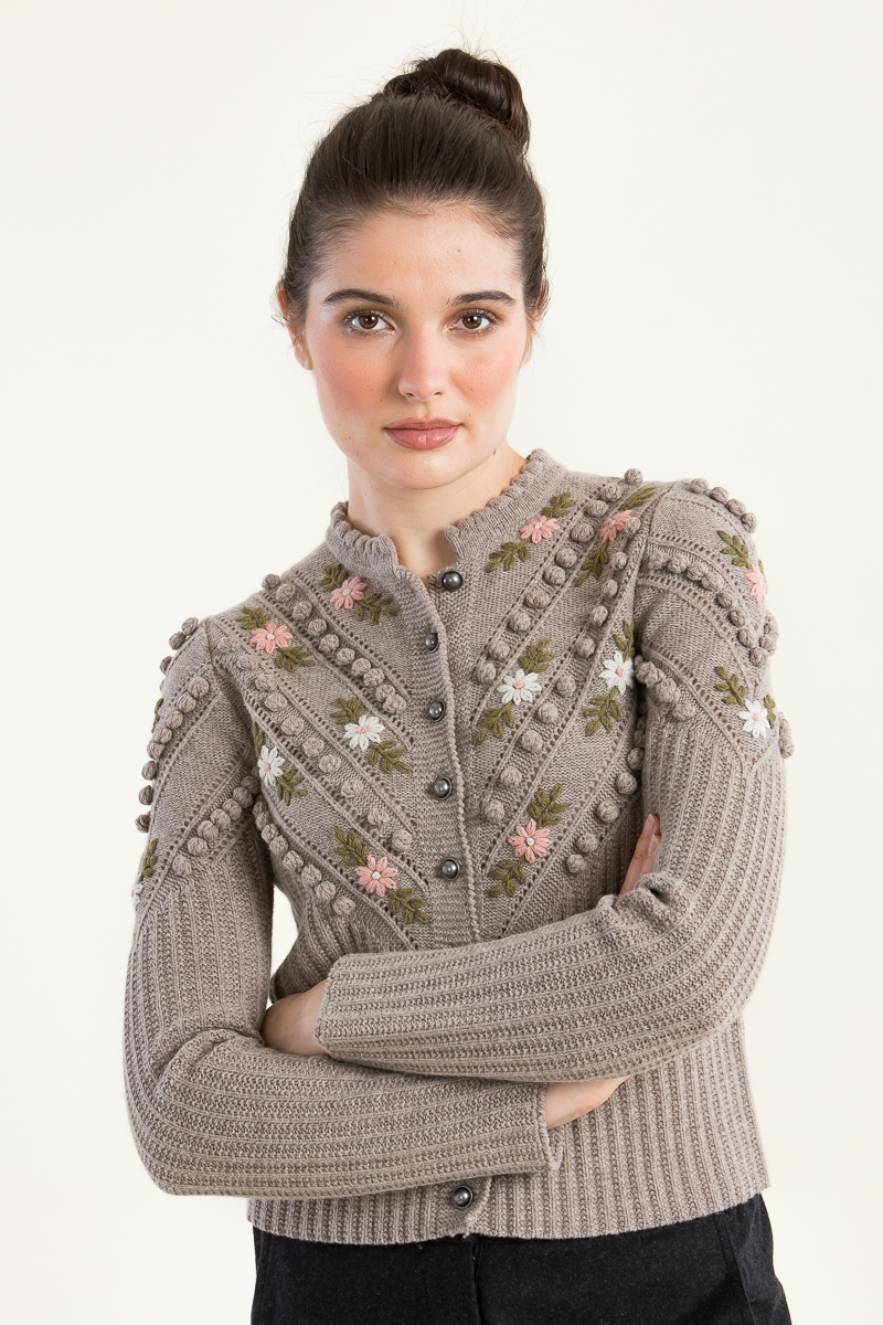 Strickjanker 7831308 STICK taupe