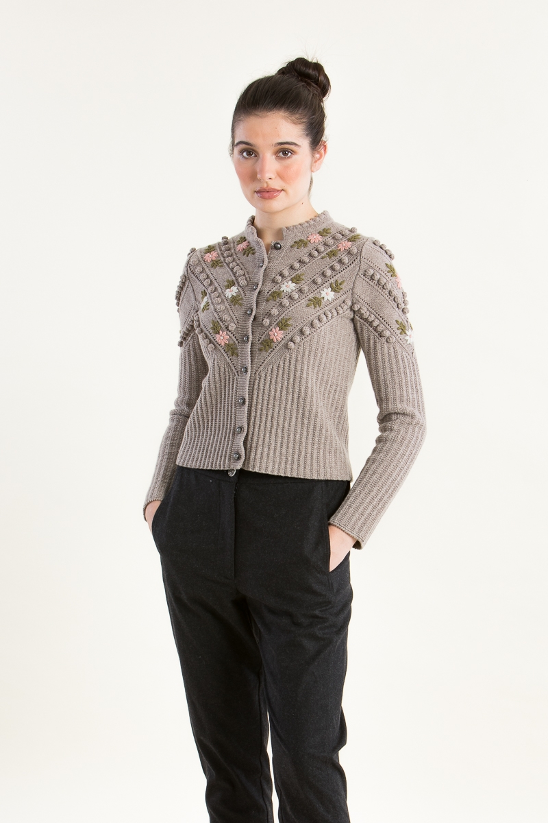 Strickjanker 7831308 STICK taupe