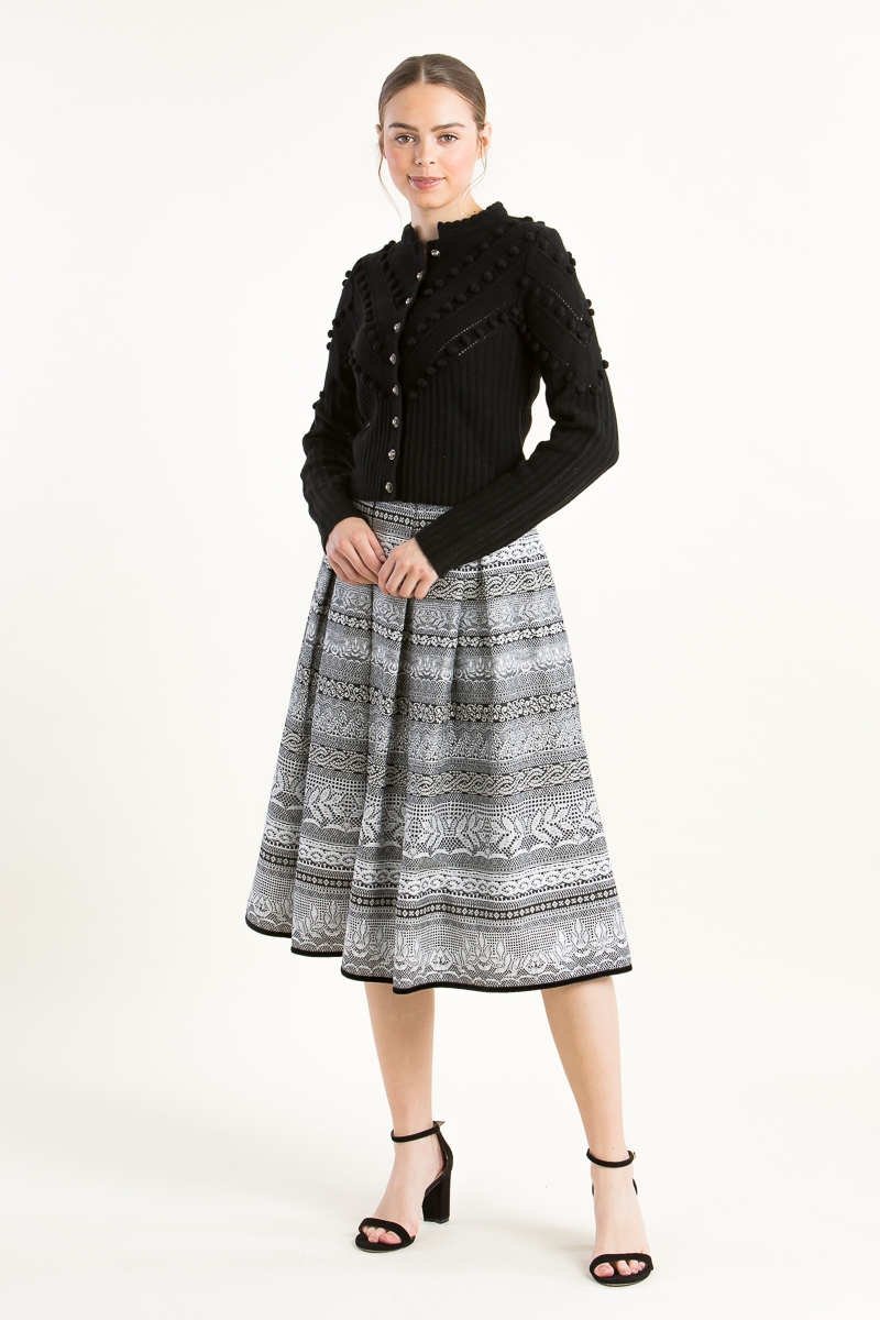 Strickjanker 7831308 uni schwarz