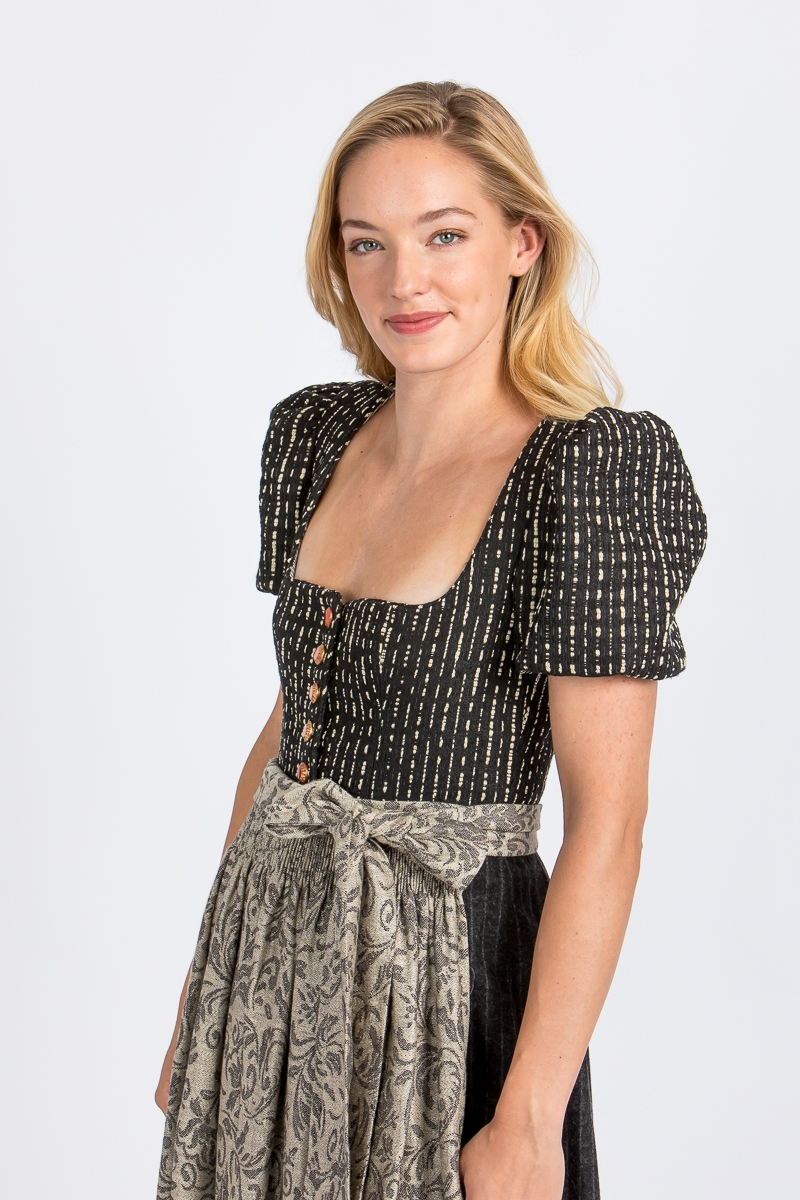 Ärmeldirndl Lorle K1009-999 schwarz