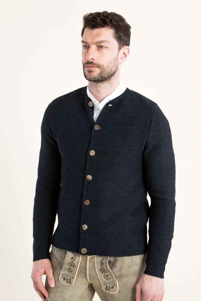 Strickjanker Aloisius A003076-618 carbonblau