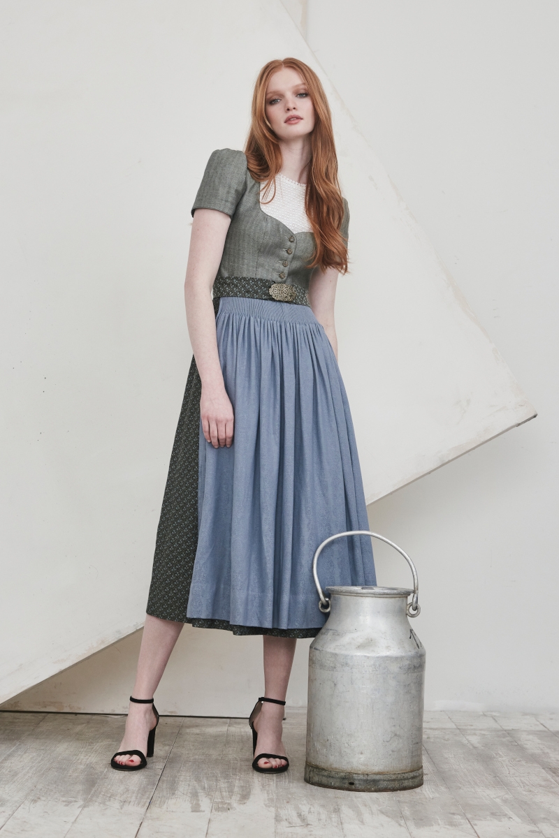 Dirndl Hanne K0822 894-585 grey green-lavendel