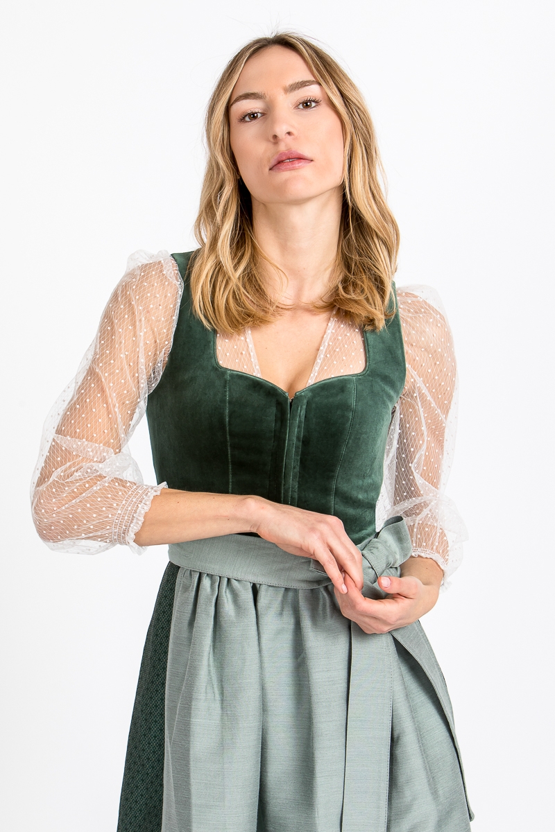 Dirndlbluse Nela mit 7/8 Arm A004987-100 