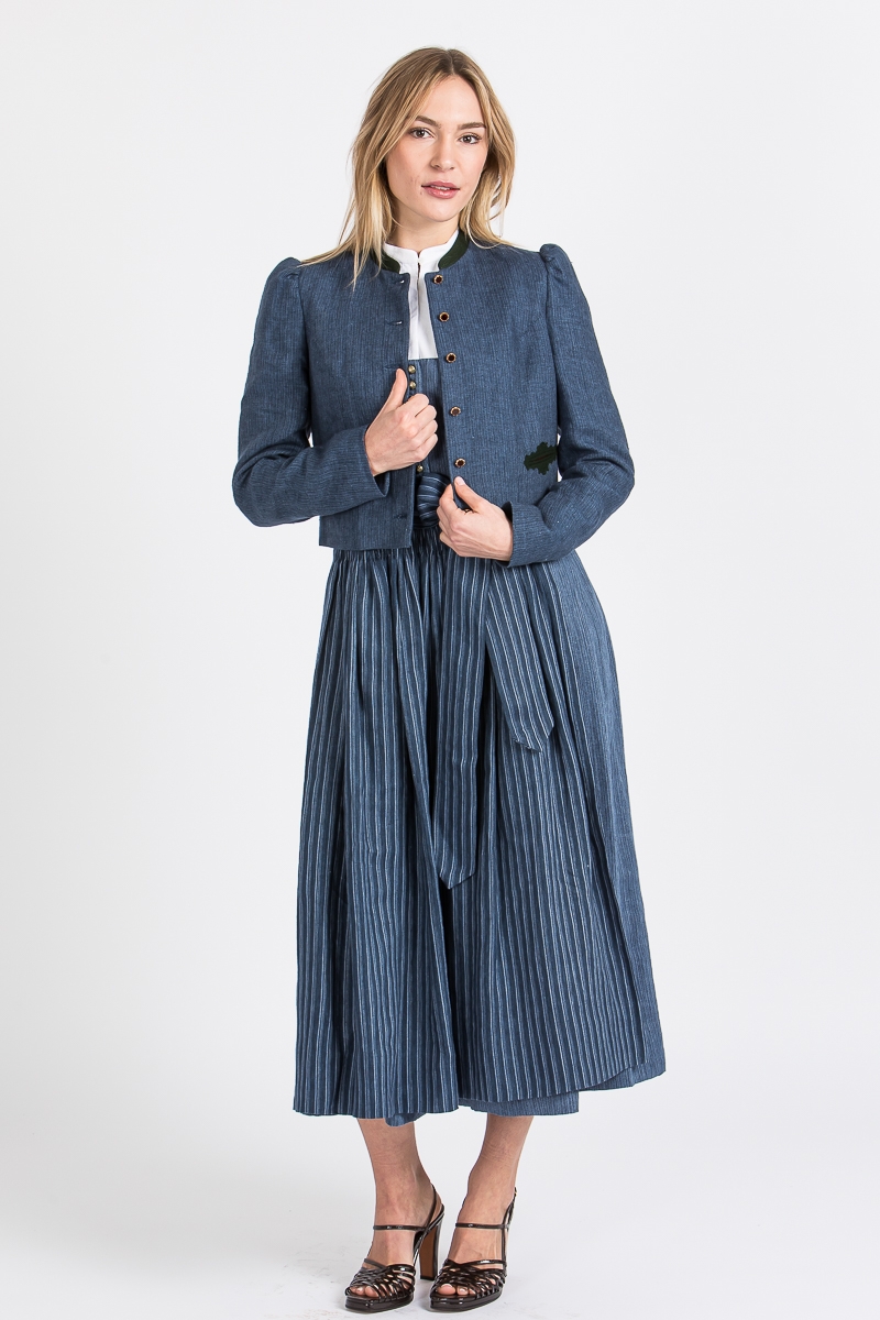 Trachtenjanker Flora A005354 mao blau