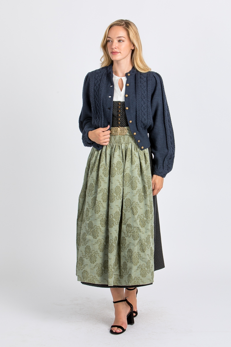 Trachtenjacke aus Strick Lea mao blau