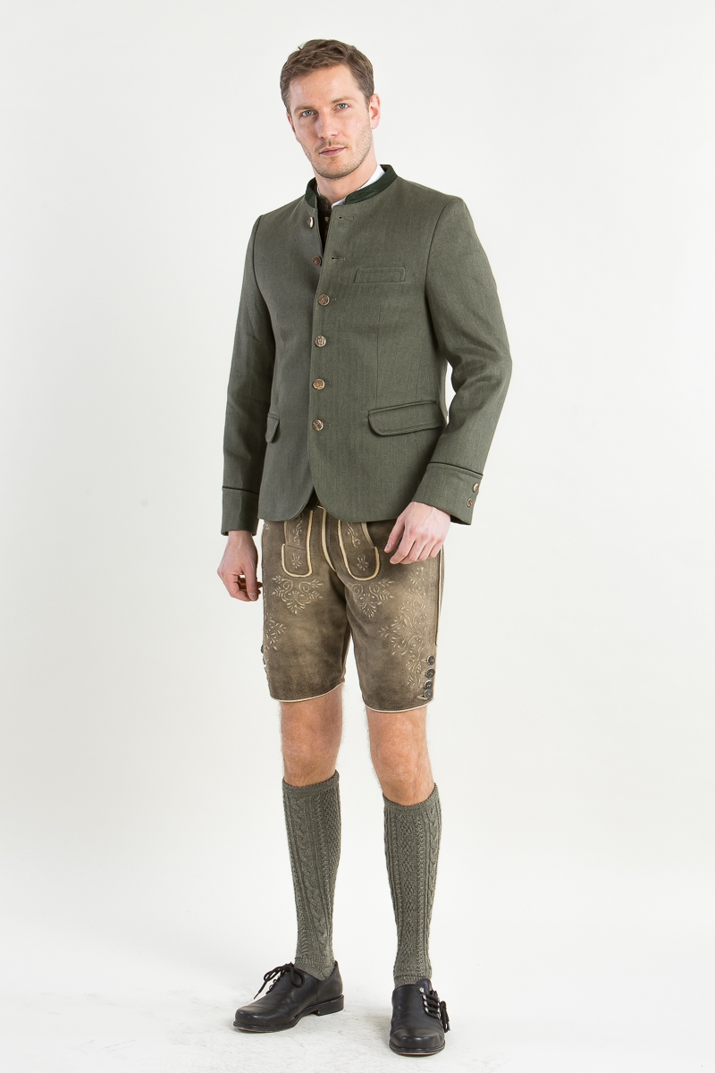 Herren Trachtenjanker Helmut A004862-735 bronzegrün