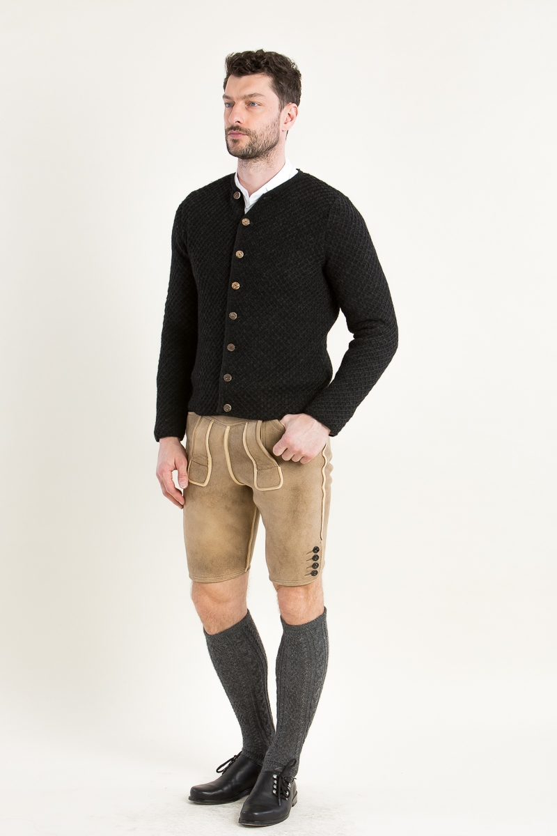 Strickjanker Xaver kaviarschwarz